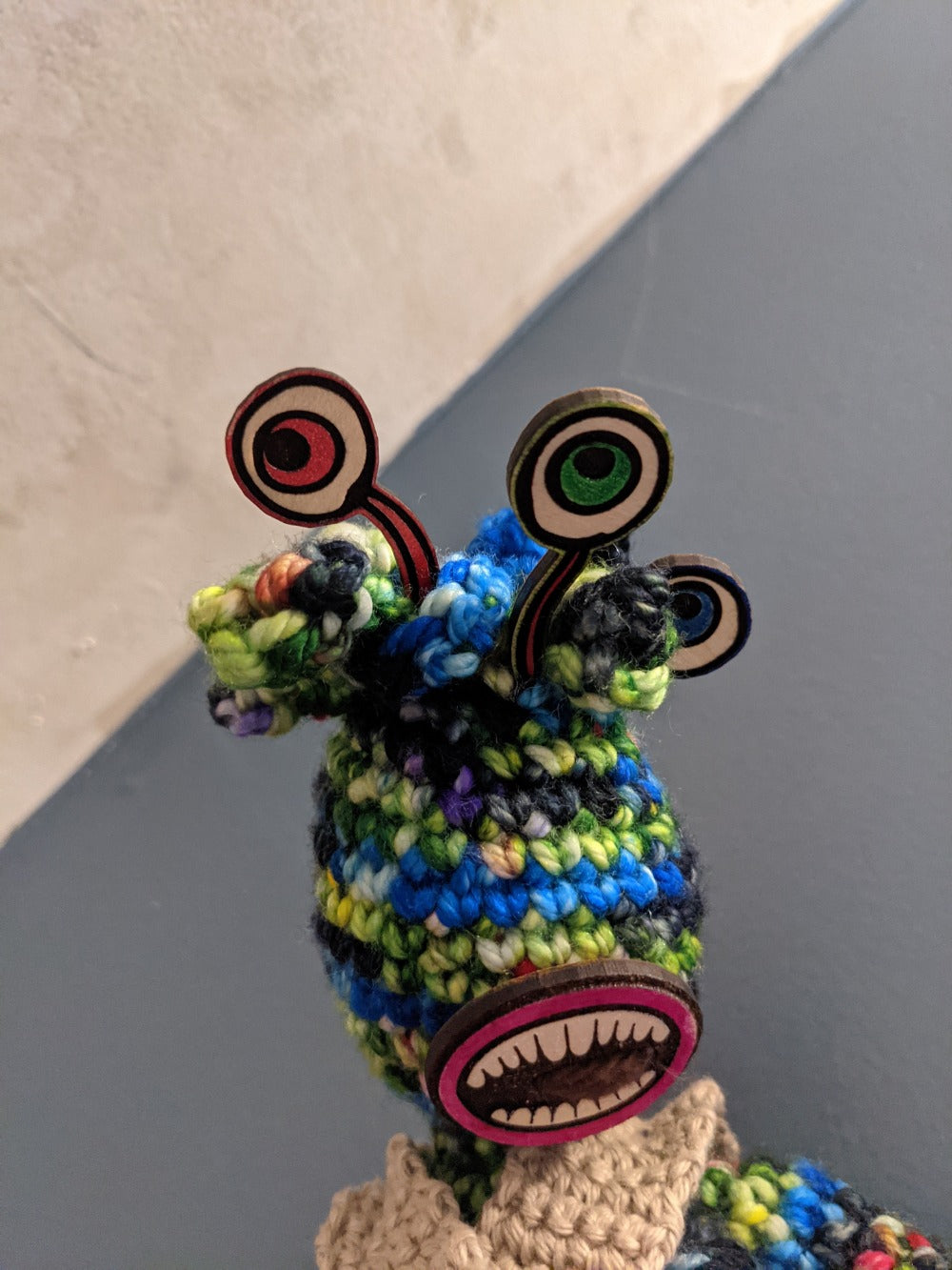 Many-Eyed Monster Crochet Plush Toy