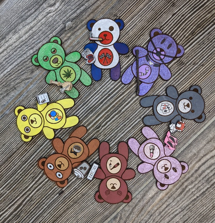Careless Bears Magnet STONER BEAR