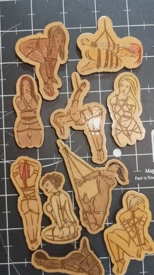 Shibari Girls Magnet Set