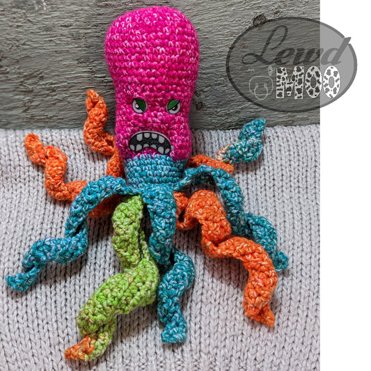 Disgruntled Cephalopod Crochet Plush Toy