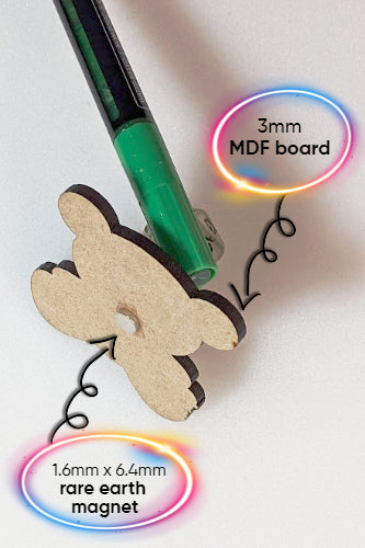 Miniature Cheese Plate Magnet