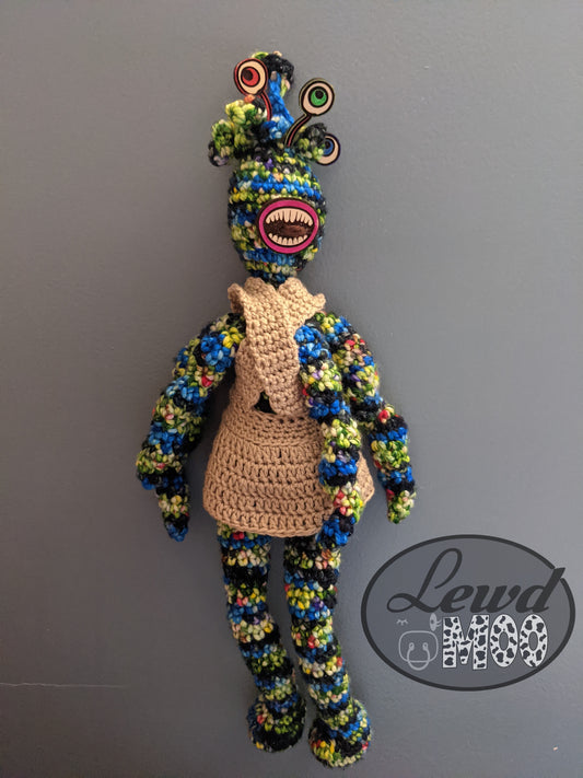 Many-Eyed Monster Crochet Plush Toy