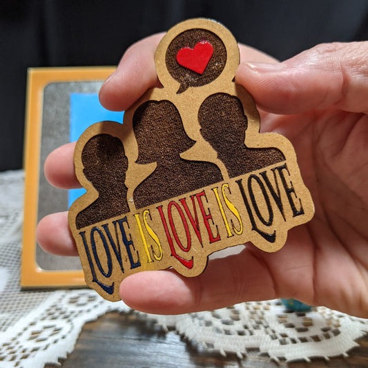 Love is Love Polyamory Magnet