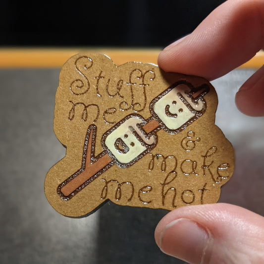 Marshmallow Pun Parody Magnet NSFW
