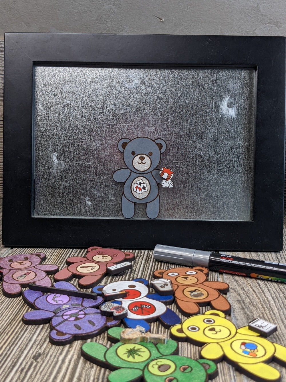 Careless Bears Magnet GAMBLIN BEAR