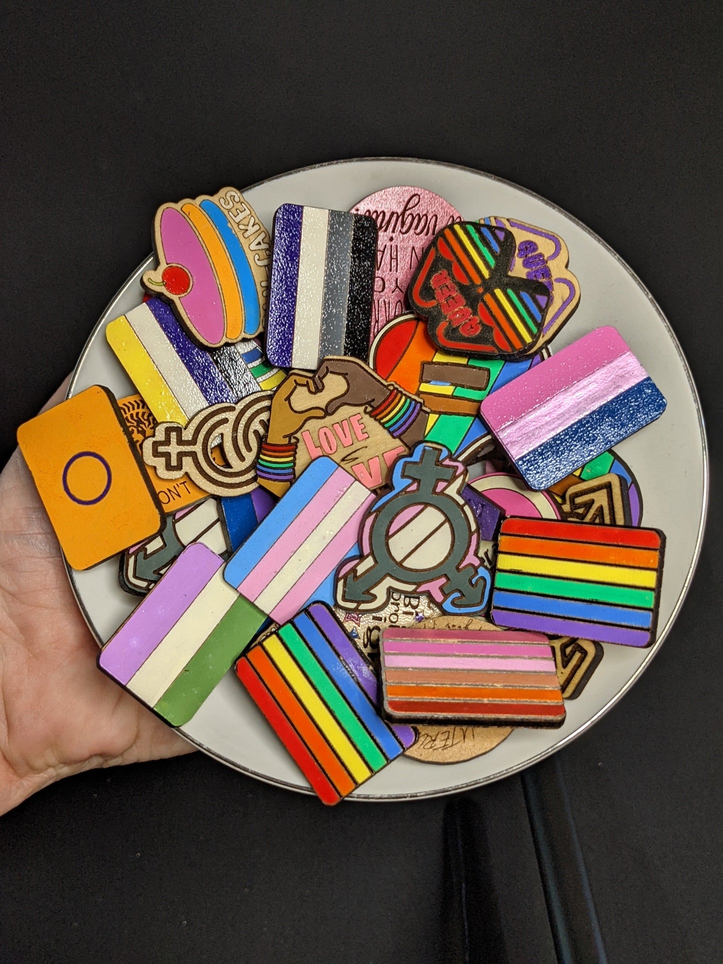 Genderqueer Pride Pinback Button LGBTQ+