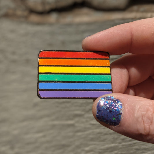 Gay Pride Pinback Button LGBTQ+