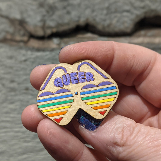 Queer Pride Pinback Button LGBTQ+