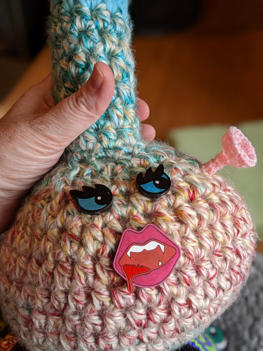 Sultry Vampire Bong Crochet Plush Toy