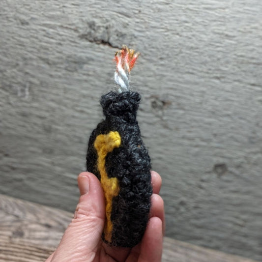 Flat F-Bomb Crochet Plush