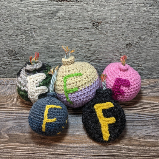 Pretty in Pink F-Bomb Crochet Plush